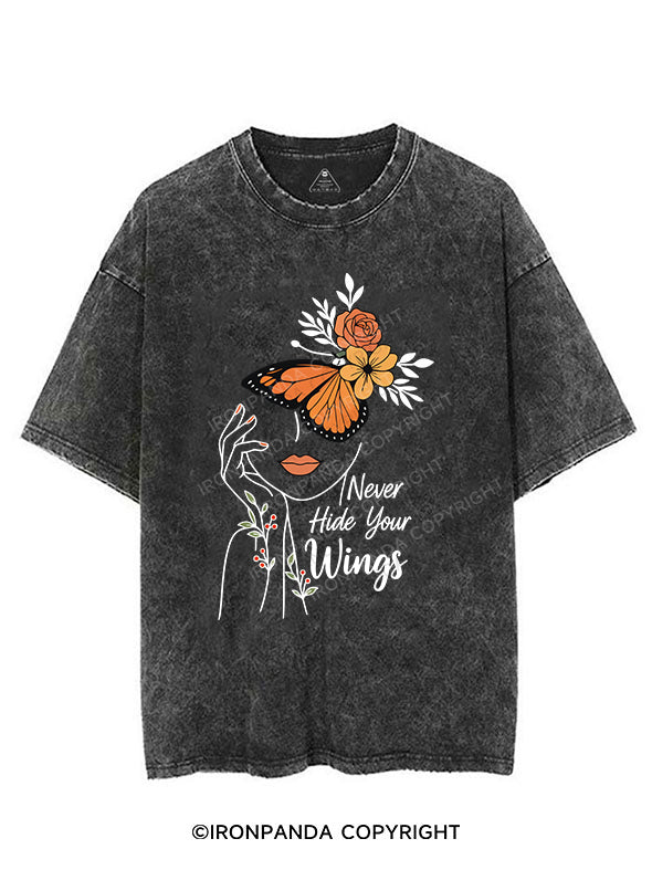 Never hide your wings VINTAGE GYM SHIRT