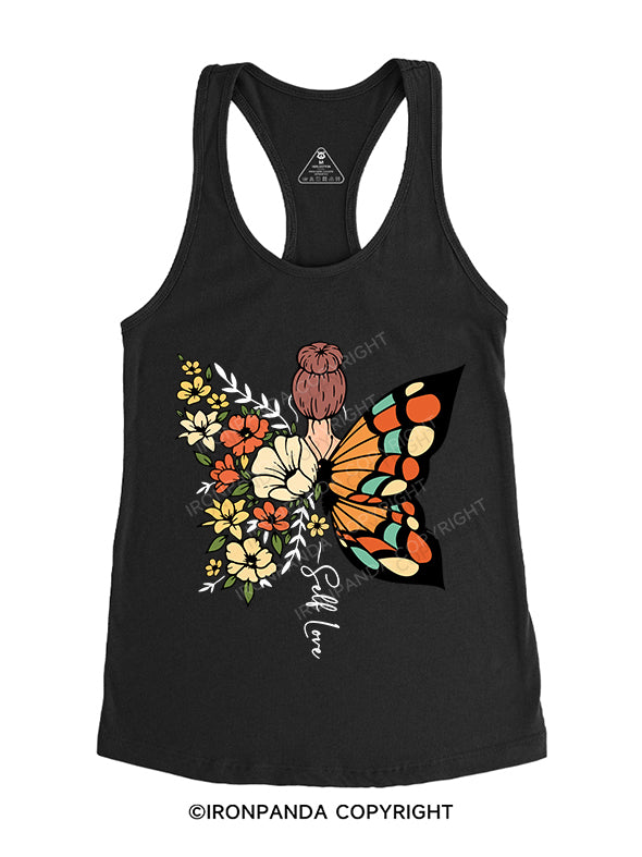 self love Gym Racerback Tank
