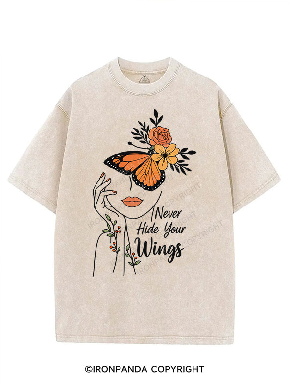 Never hide your wings VINTAGE GYM SHIRT