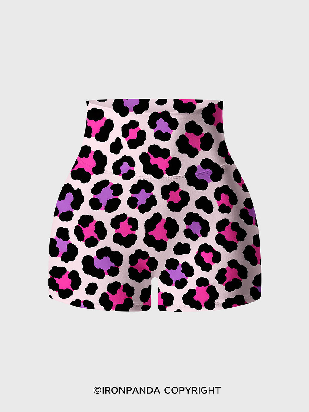 SWEET LEOPARD Printed Yoga Shorts