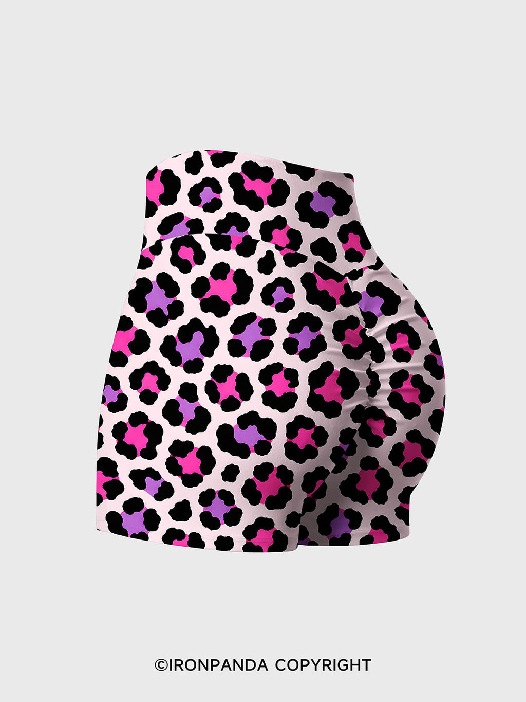 SWEET LEOPARD Printed Yoga Shorts