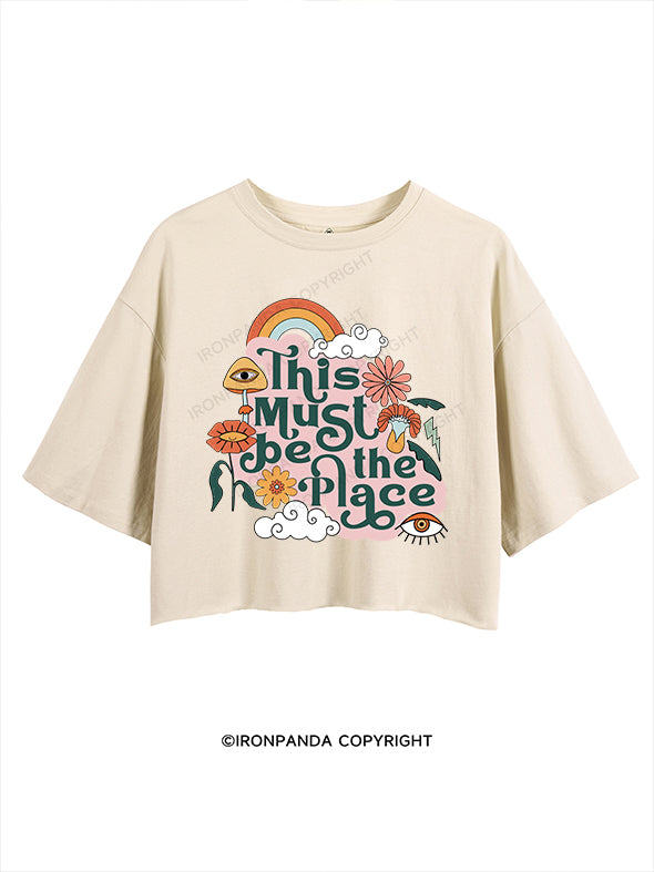 THIS MUST BE THE PLACE CROP TOPS