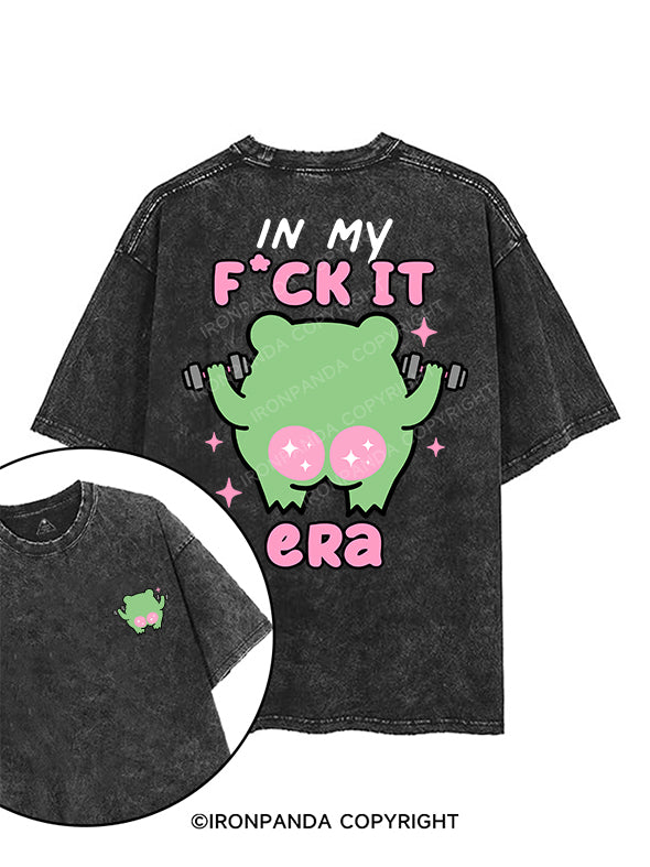 IN MY F*CK IT ERA. printed Gym Shirt