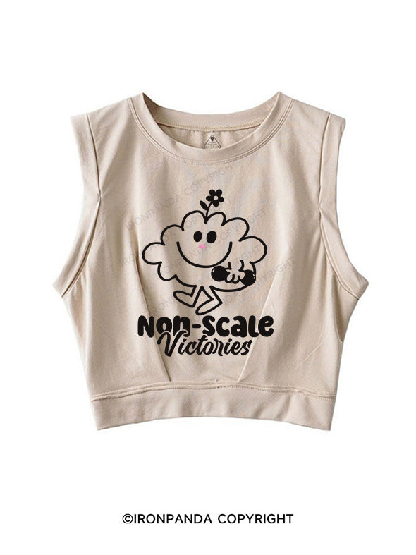 NON-SCALE VICTORIES SLEEVELESS CROP TOPS