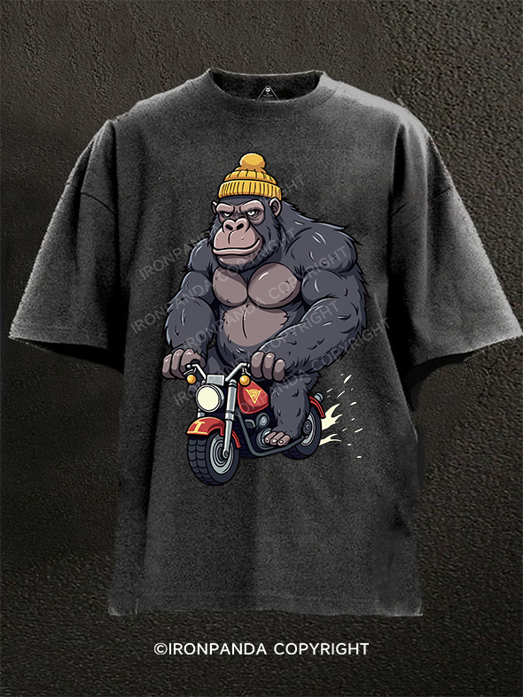 Muscle gorilla Washed Gym Shirt