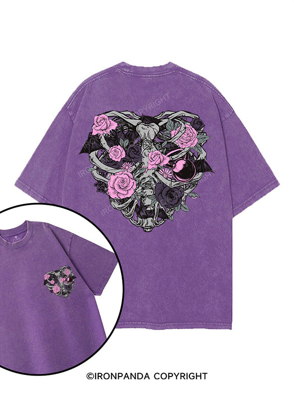 Blooms and Bones printed Gym Shirt