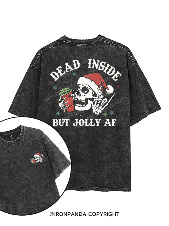 dead inside but jolly af printed Gym Shirt