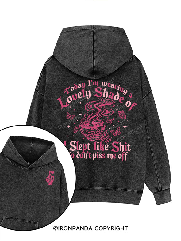 don’t piss me off Printed Washed Gym Hoodie