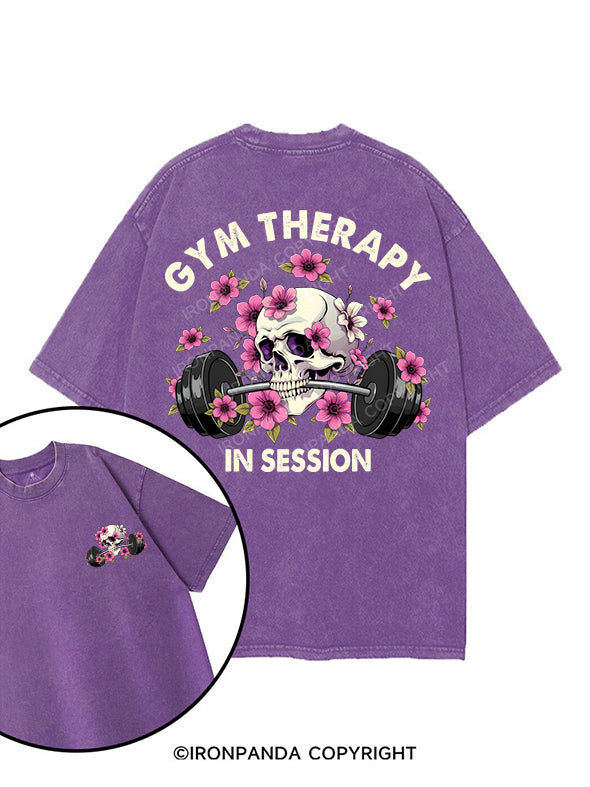 GYM THERAPY IN SESSION printed Gym Shirt