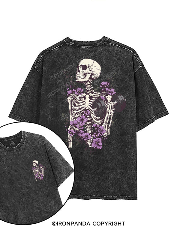 gym skull printed Gym Shirt