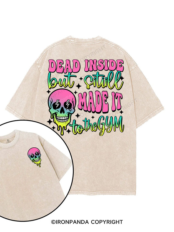 dead inside printed Gym Shirt