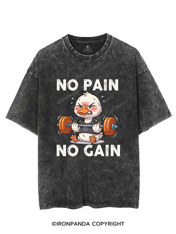 no pain no gain VINTAGE GYM SHIRT