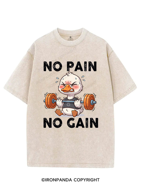no pain no gain VINTAGE GYM SHIRT