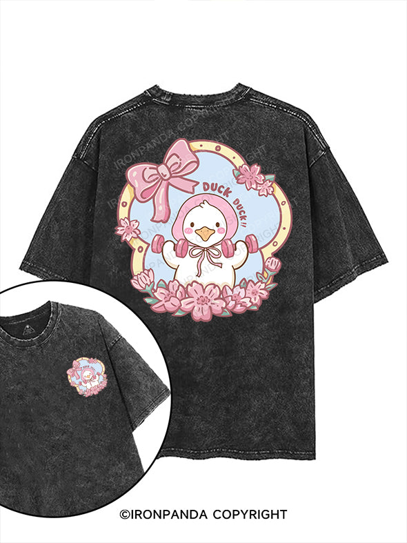 duck duck printed Gym Shirt