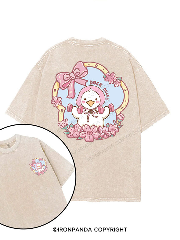 duck duck printed Gym Shirt