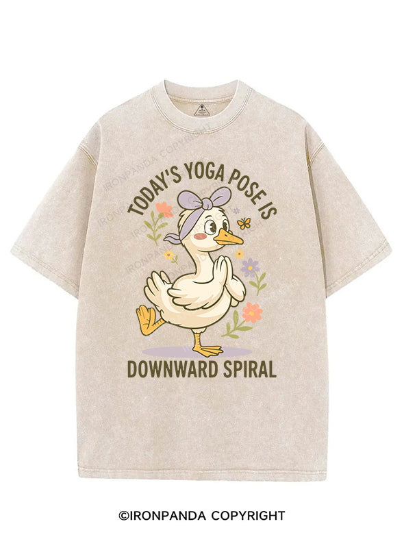 TODAY’S YOGA POSE IS DOWNWARD SPIRAL VINTAGE GYM SHIRT