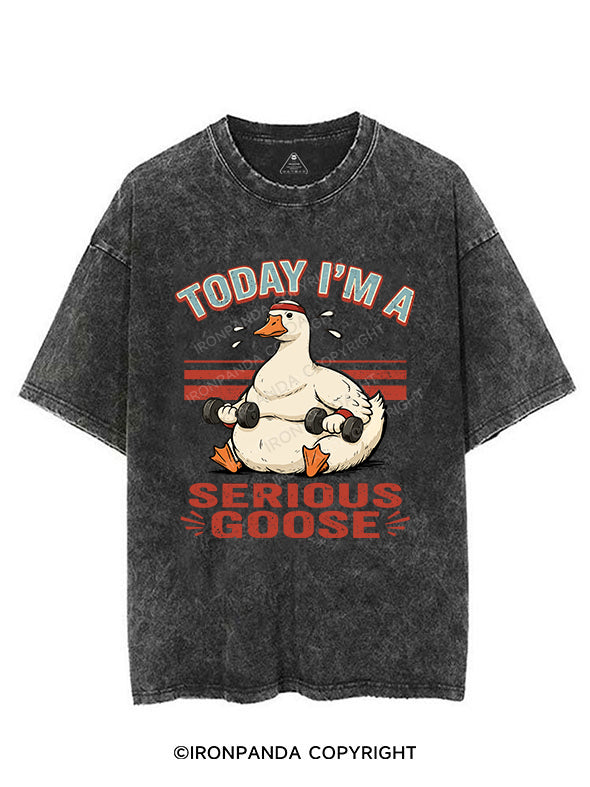 TODAY I'M A Serious Goose VINTAGE GYM SHIRT