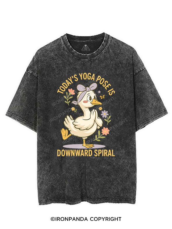 TODAY’S YOGA POSE IS DOWNWARD SPIRAL VINTAGE GYM SHIRT