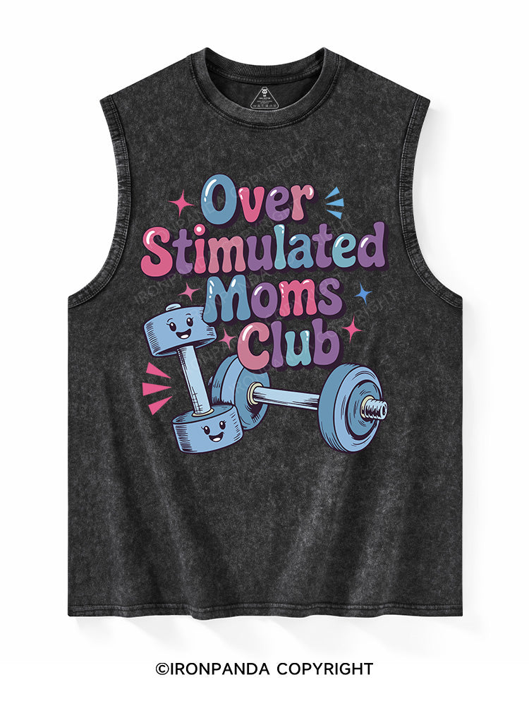 OVER STIMULATED MOMS CLUB Washed Tank