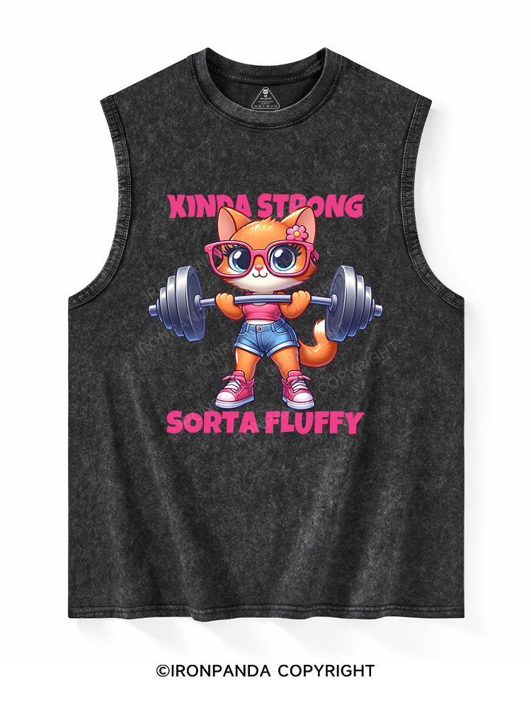 KINDA STRONG, SORTA FLUFFY Washed Tank