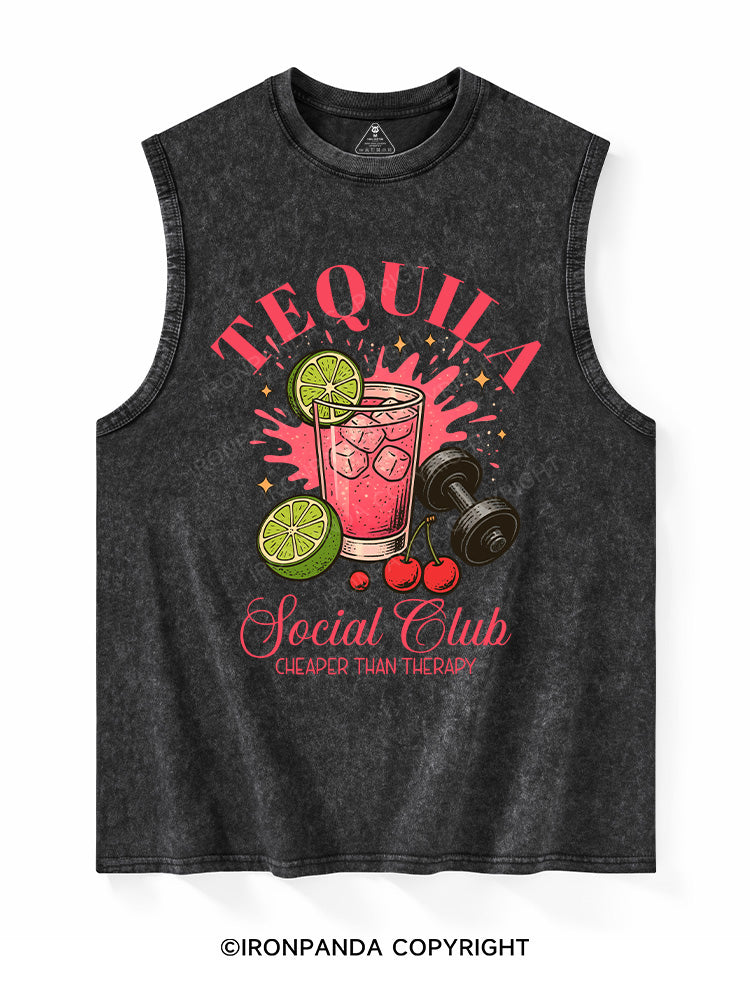 Tequila Social Club Washed Tank