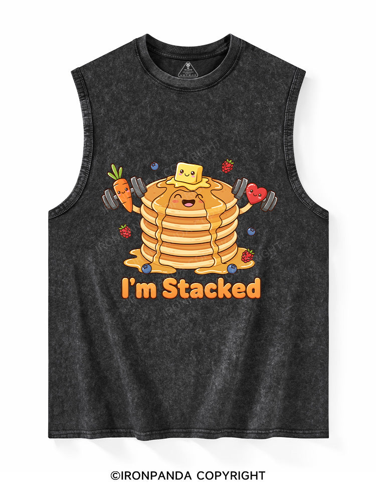 I’m Stacked  Washed Tank