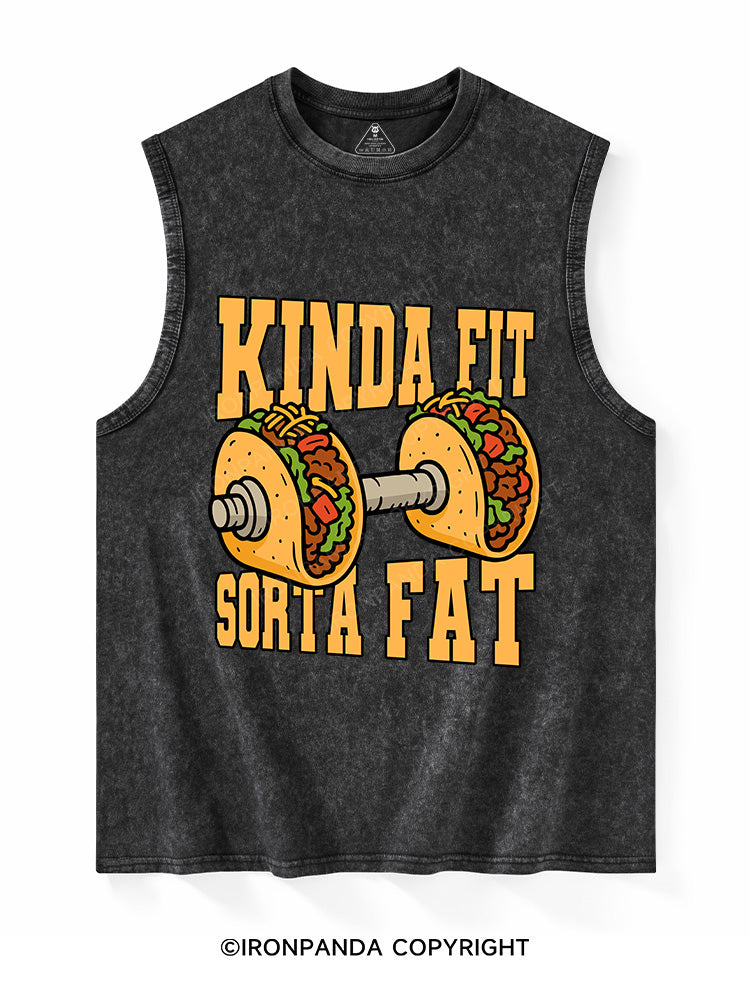 KINDA FIT SORTA FAT Washed Tank