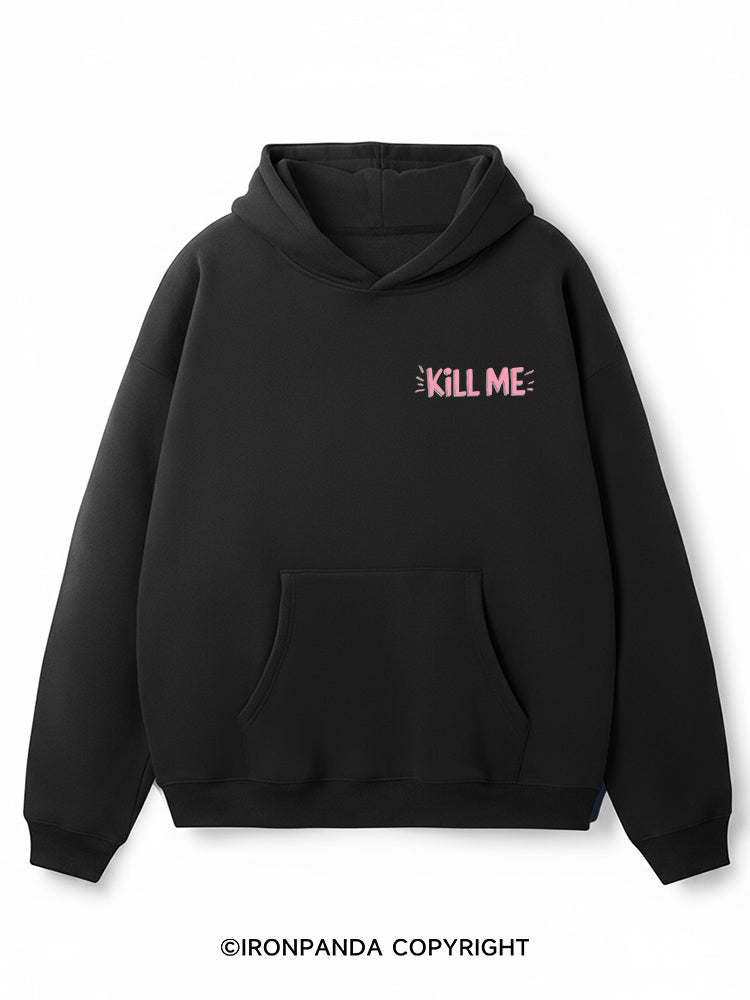 I THINK MY TRAINER IS TRYING TO KILL ME Premium Fleece Gym Hoodie