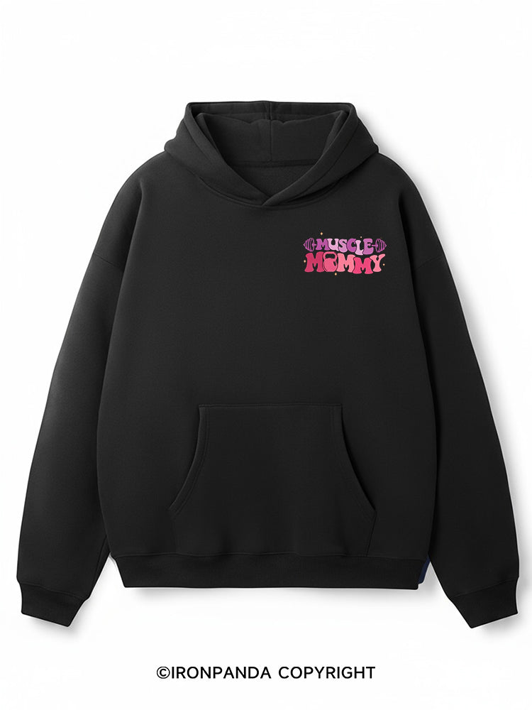 In My Muscle Mommy Era Premium Fleece Gym Hoodie
