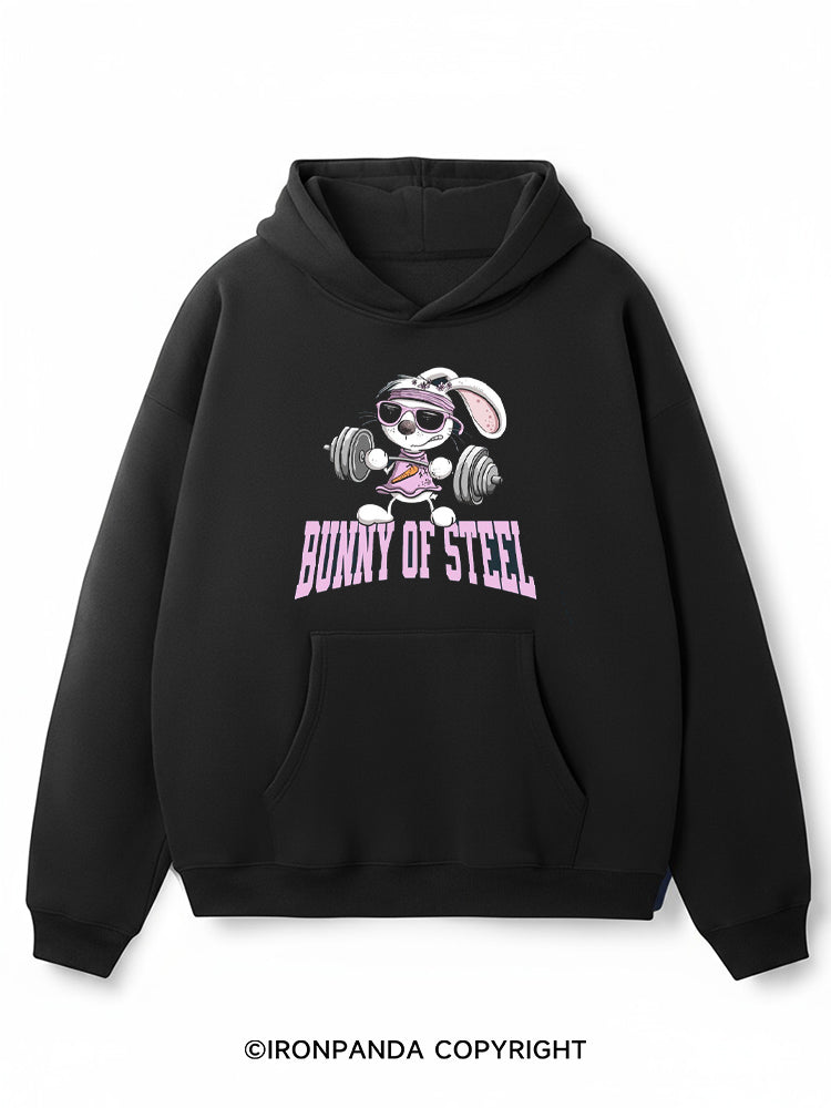 Bunny of Steel Premium Fleece Gym Hoodie