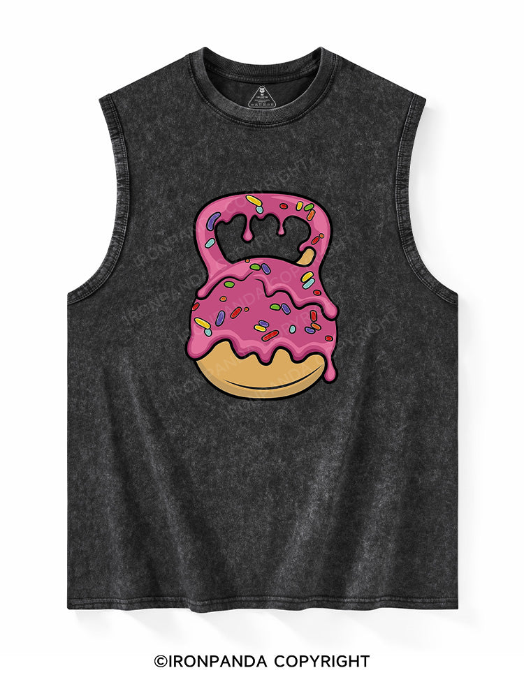Delicious Donut Kettlebell Washed Tank