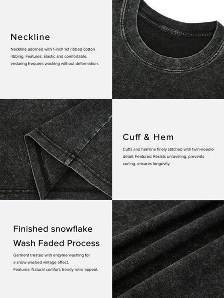 AB-SOLUTELY TIRED CRUNCH TIME printed Washed Gym Shirt