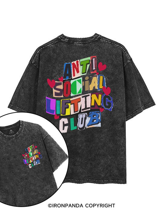 Anti-Social Lifting Club printed Gym Shirt