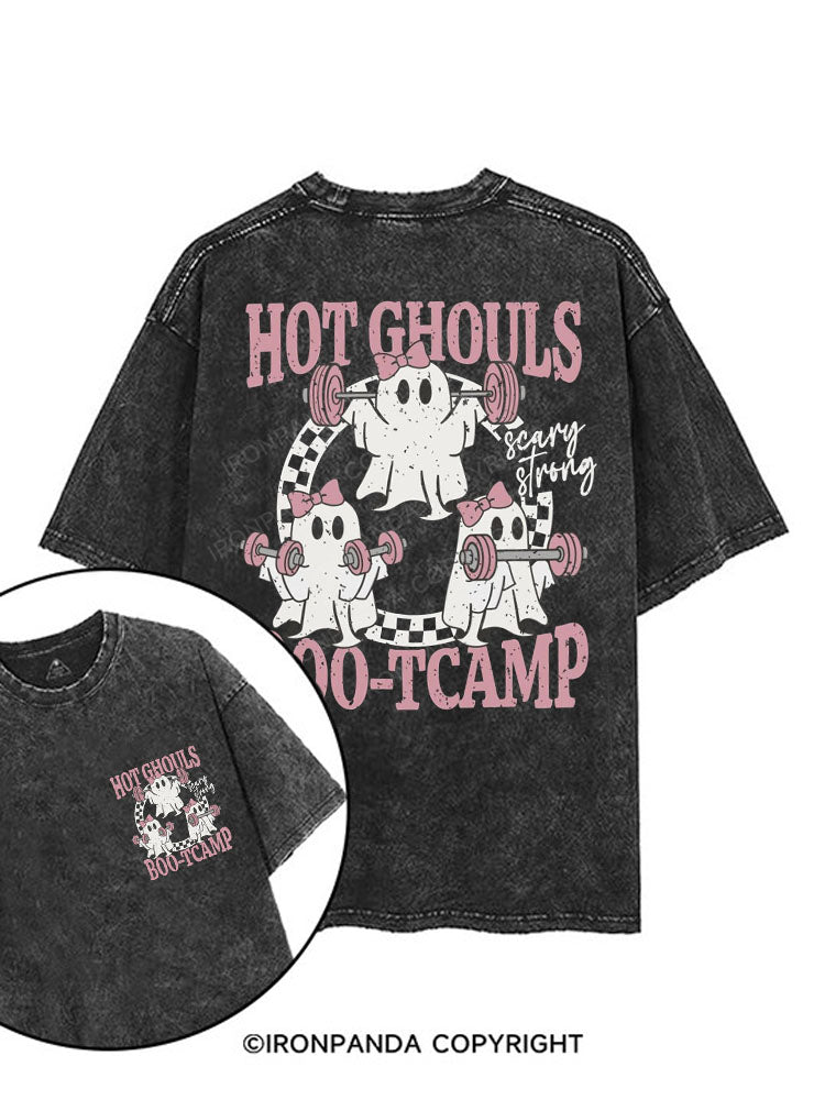 HOT GHOULS BOO-TCAMP printed Gym Shirt