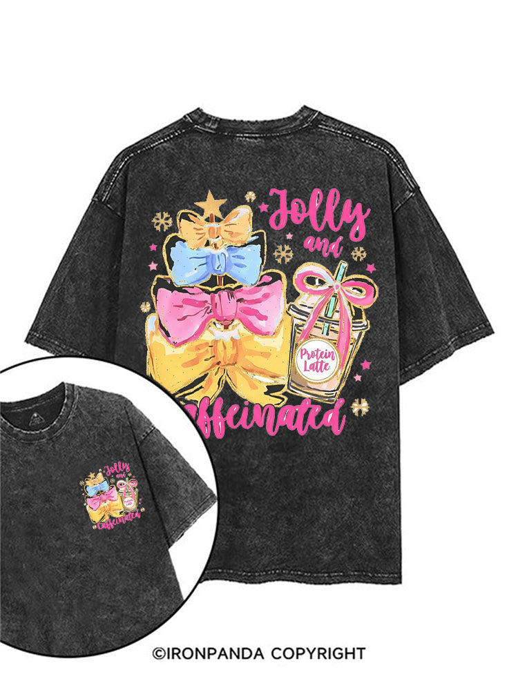 Jolly and Caffeinated printed Gym Shirt