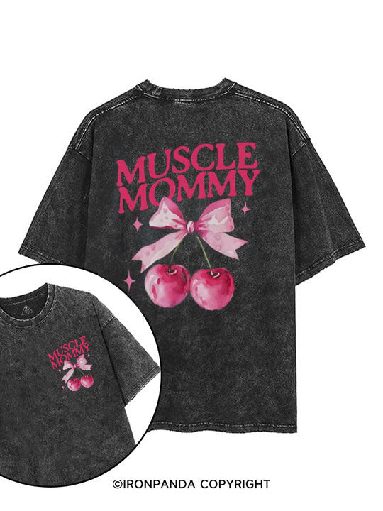 Muscle Mom  printed Gym Shirt