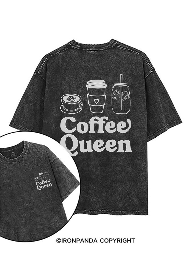Coffee Queen printed Gym Shirt