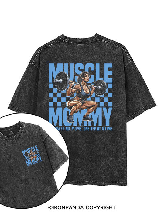 Empowering Moms, One Rep at a Time printed Gym Shirt