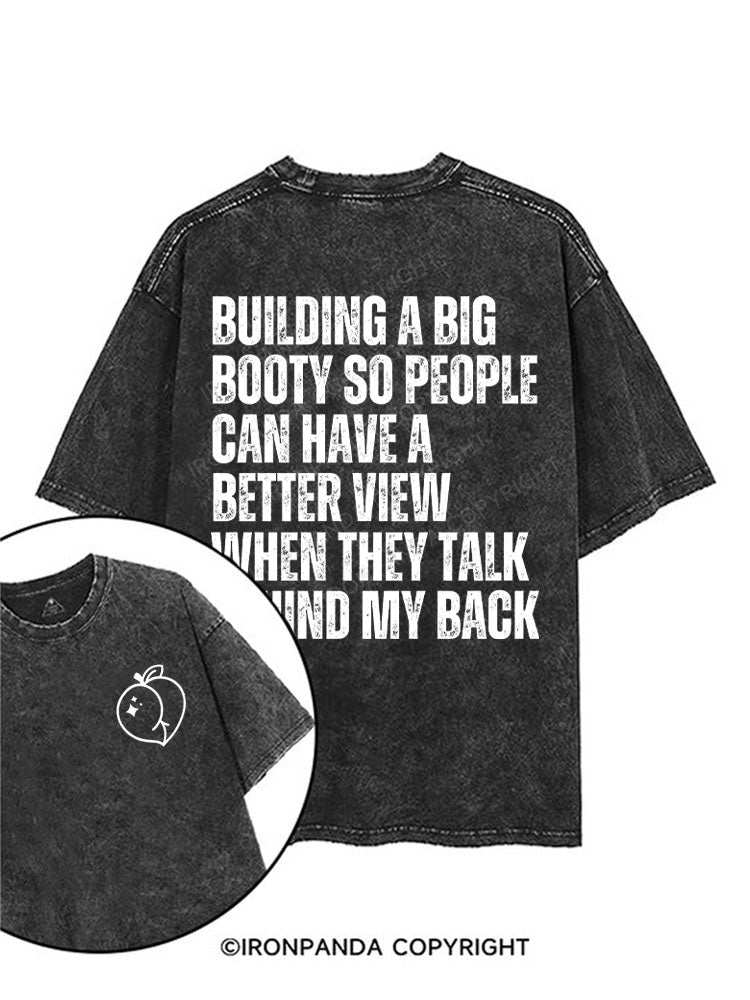 Building a Big Booty printed Gym Shirt