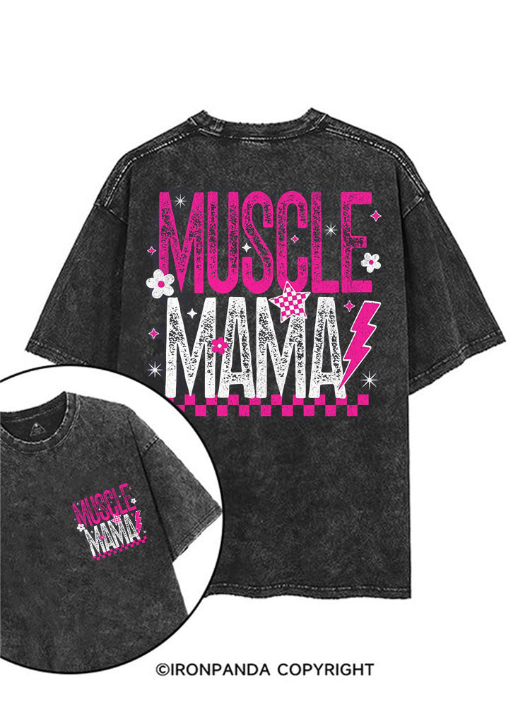 MUSCLE MAMA printed Gym Shirt