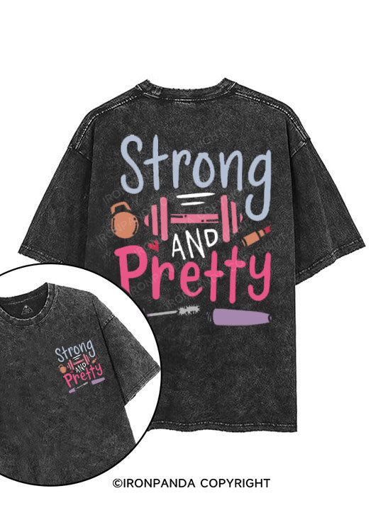 Strong and Pretty printed Gym Shirt