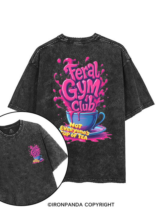 Feral Gym Club printed Gym Shirt