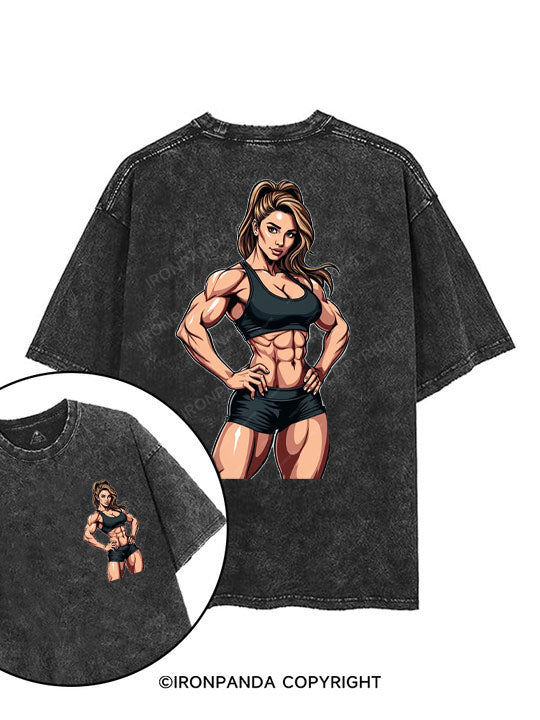 MOM BOD printed Gym Shirt