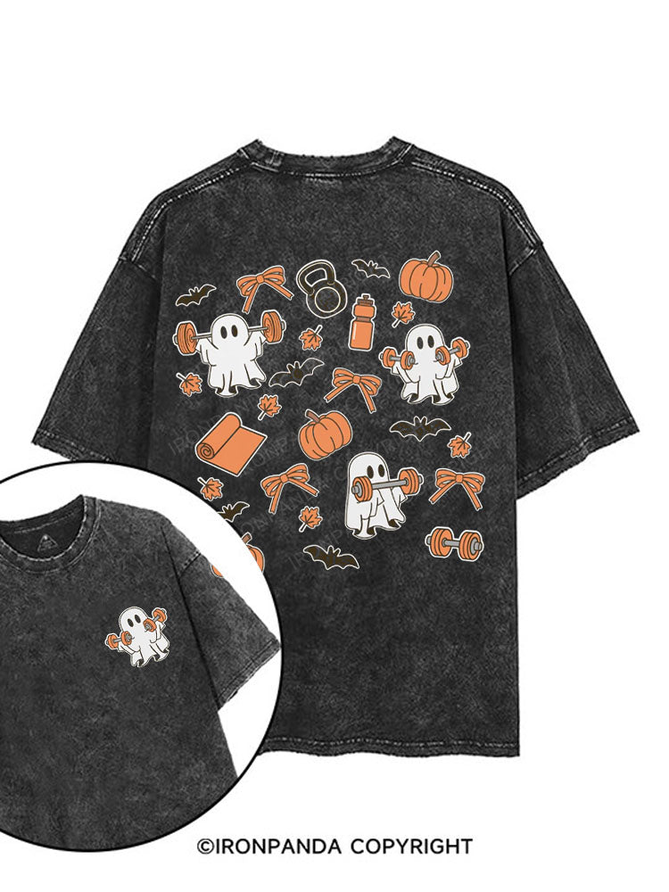 HOT GHOULS printed Gym Shirt