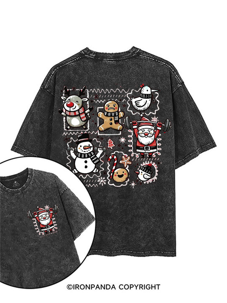 Christmas printed Gym Shirt