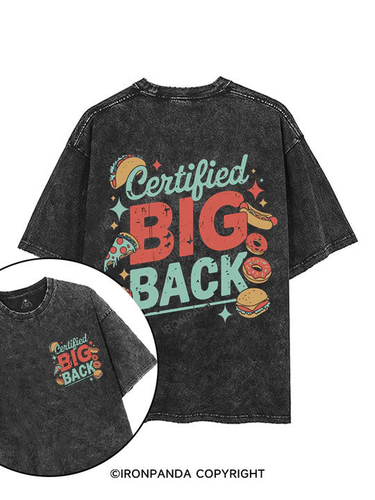Certified Big Back printed Gym Shirt