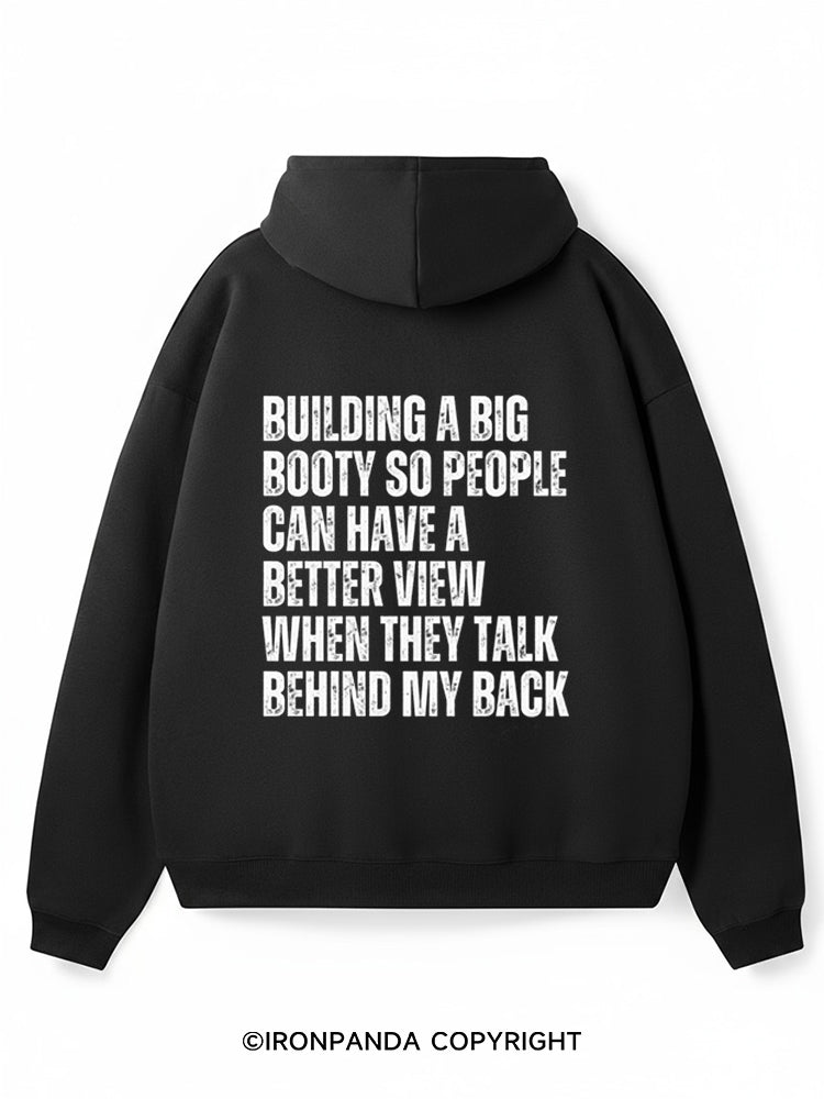 Building a Big Booty Premium Fleece Gym Hoodie