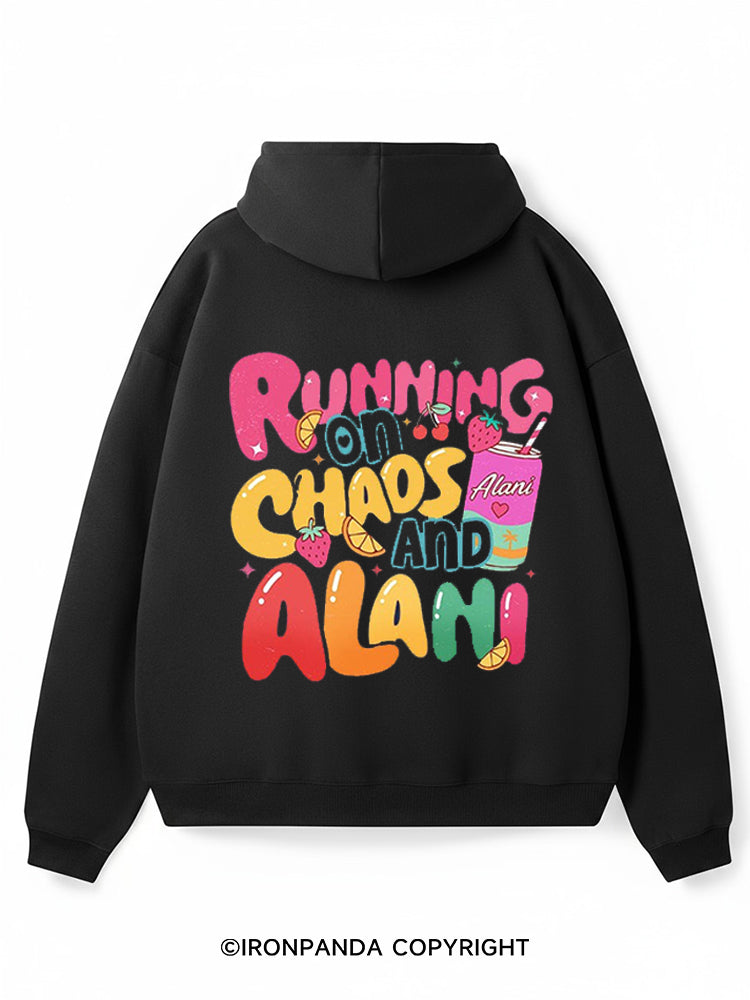 Running on chaos and Alani Premium Fleece Gym Hoodie