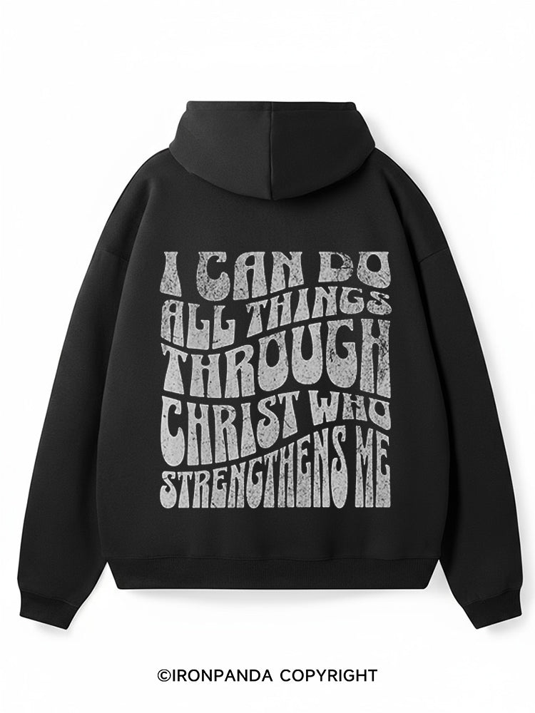 I can do all things Premium Fleece Gym Hoodie
