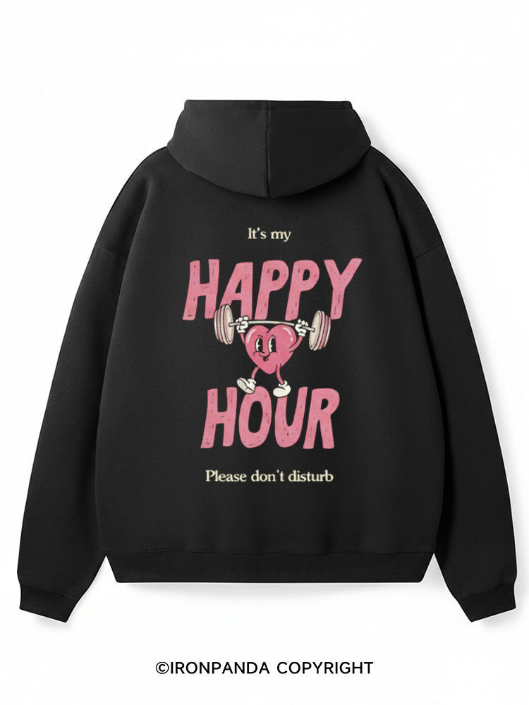Happy hour Premium Fleece Gym Hoodie